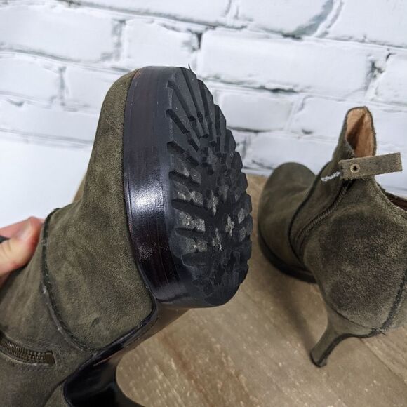 Modern Vintage Leather platform booties, Jameson moss size 38 - Picture 3 of 8